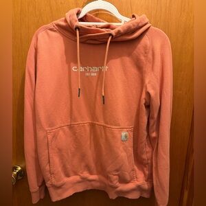 Carhartt Orange Sweatshirt force size Small 4-6 womens